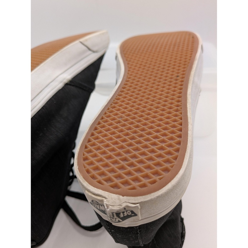 Vans High Top Sneakers Womens 11 Black Floral Lined Lace Up Skate Shoes - Picture 9 of 12